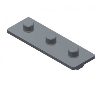 EVG 25/75 X Straight Connector Plate