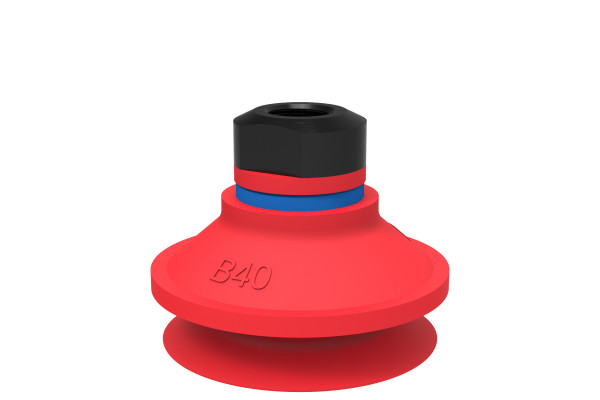 Suction cup B40 Silicone, 1/8" NPSF female, with mesh filter