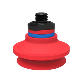 Suction cup B50-2 Silicone with filter, G1/4" male, with mesh filter