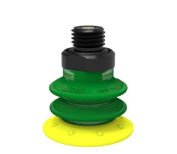  Suction cup BX35P Polyurethane 30/60 2.5 Bellows with filter, G1/4" male