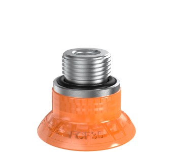 Suction cup FCF35P Polyurethane 55/60, G3/8" male, with mesh filter