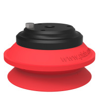 Suction cup B75 Silicone, 1/8" NPSF female Al, with mesh filter