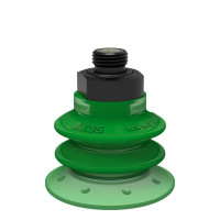 Suction cup BX35P Polyurethane 60 with filter, G1/8" male, with mesh filter
